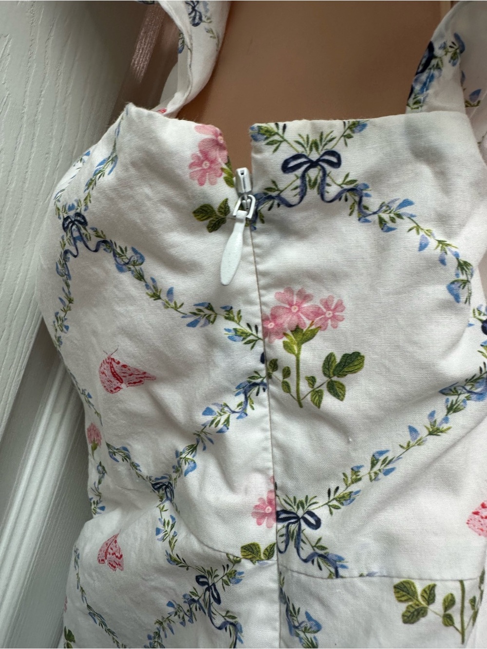 Hill House Home Zuri Top Butterfly Trellis Top sz L - Picture 7 of 9